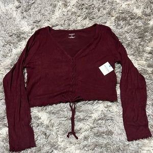 Arizona Braided Maroon Top